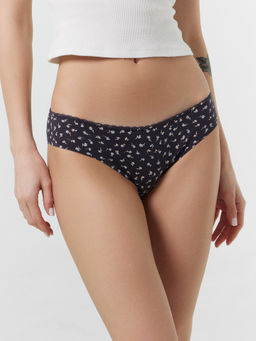 Цена за 2 штуки! ТРУСЫ ЖЕНСКИЕ цветочки на антраците 412404