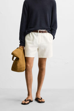 LINEN/COTTON BERMUDA SHORTS - Zara фото 11