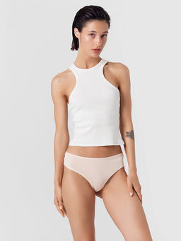 Трусы женские бразилиана мультипак (3шт.) в бежевом цвете - Mark formelle фото 3