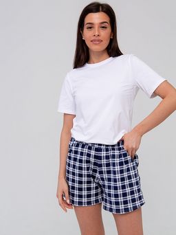 РАСПРОДАЖА Шорты жен._Ш134/клетка синий