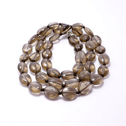 Бусы из камня Раухтопаз-денежный магнит, привлекает новые источники дохода