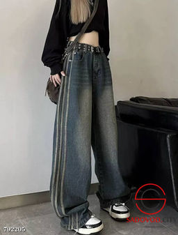 Джинсы БАГГИ с лампасами - Bruno фото 4