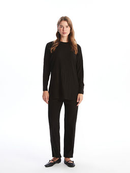 Bisiklet Yaka Kad?n Triko Tunik