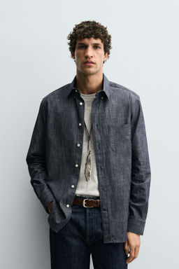 REGULAR FIT BUTTON-DOWN SHIRT - Zara фото 2
