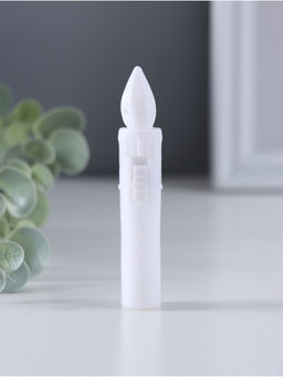 Цена за 6 шт. Светодиодная свеча, ночник LED RISALUX «Мини», 3×AG13, белый, 1.5×1.5×9 см