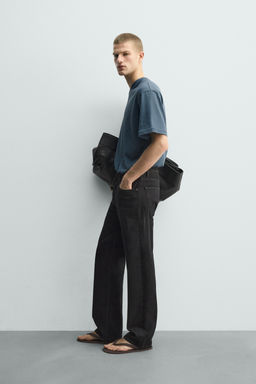 CAMISETA RELAXED FIT PARCHE / Azul - Zara фото 4