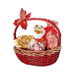 Детский сладкий новогодний подарок Корзина №1