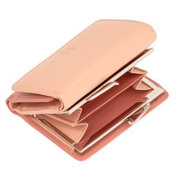 Итальянский женский кожаный кошелек DuDu серии Corsica | пудровый - Dudubags фото 6