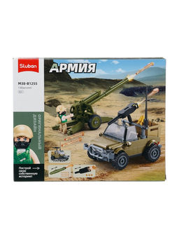 Конструктор «Армия. Артиллерийский расчёт», с джипом, 138 деталей
