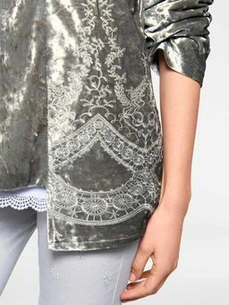 Блейзер, серебристый - Linea tesini фото 5