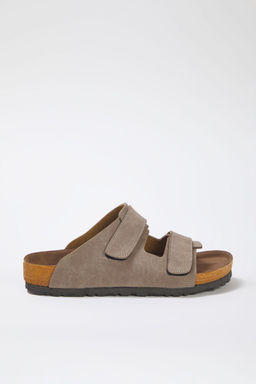 Trendyol Shoes Vizon Cift C?rt Bantl? Duz Kad?n Terlik TAKSS25TE00002 - Trendyolmilla фото 9