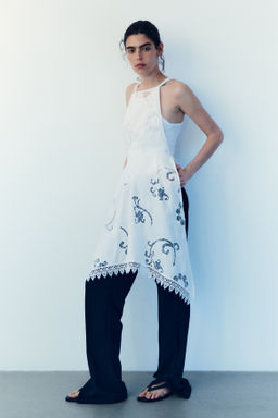 Vestido de algod?n con bordado ingl?s - H&m фото 2