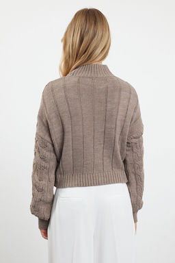 Vizon Crop Dik Yaka Triko Kazak TWOAW22KZ1634