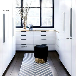 Цена за 2 шт. Ручка торцевая CAPPIO RT002BL, L=250 мм, м/о 192 мм, цвет черный