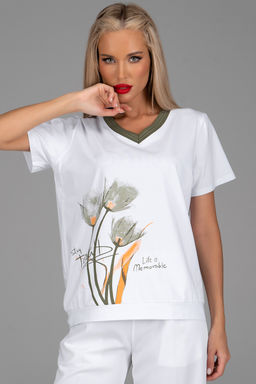 Футболка Анисия (хаки) - Эльза фото 6