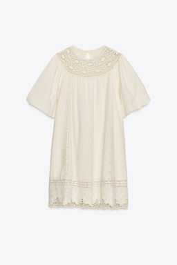 ZW COLLECTION EMBROIDERED SHORT DRESS - Zara фото 12
