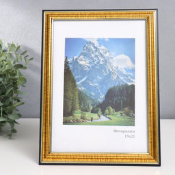 Фоторамка для фото 15×21 см Keep memories «Офис», пластик, золото, (стекло)