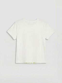 Bisiklet Yaka K?z ?ocuk Ti??rt