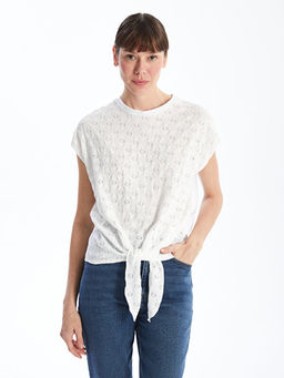 Bisiklet Yaka Nak??l? Kad?n Bluz