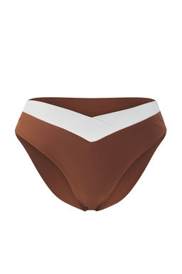 TRENDYOLMILLA Kahverengi Serit Detayl? Normal Bel Regular Bikini Alt? TBESS25BA00049  фото 4