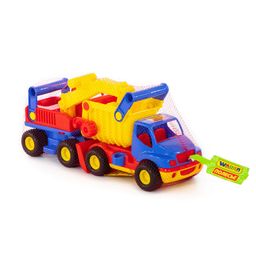 КонсТрак, автомобиль-самосвал + КонсТрак, экскаватор колёсный (в сеточке) - Полесье фото 10