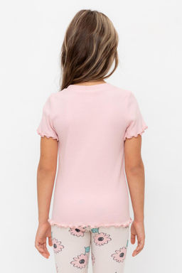 Crockid _ КР 301989/розовый жемчуг к549 фуфайка (футболка) для дев  фото 2