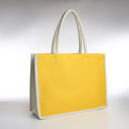 Сумка пляжная без застёжки, цвет молочный/жёлтый