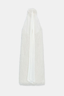 VESTIDO HALTER ZW COLLECTION / Blanco - Zara фото 9