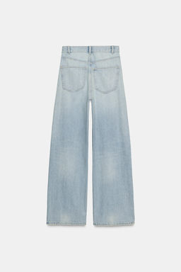 JEANS TRF EXTRA WIDE LEG TIRO ALTO / Azul agua - Zara фото 8