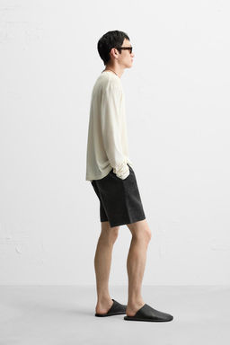 RELAXED FIT KNITTED BERMUDA SHORTS - Zara фото 4
