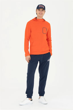 Мужской оранжевый свитшот - U.s. polo assn фото 4