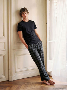 Standart Kal?p Ekose Erkek Pijama Alt