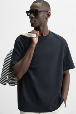 COMPACT PIQUE T-SHIRT - Zara фото 13