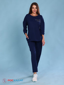 Трикотажный костюм с брюками К-59