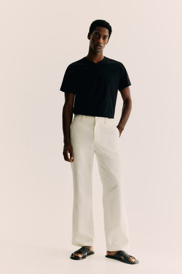 Camiseta con escote de pico Slim Fit - H&m фото 4