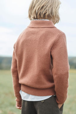 100% WOOL KNIT POLO SHIRT LIMITED EDITION - Zara фото 3