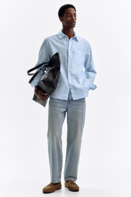 Camisa en mezcla de lino Regular Fit - H&m фото 10