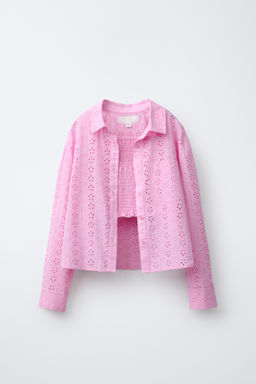 PACK CAMISA CON TOP SCHIFFLY / Fucsia