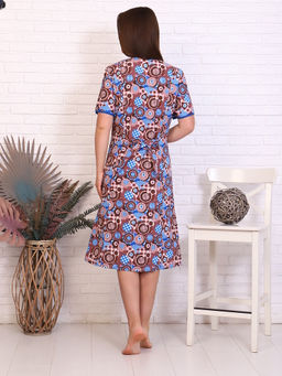 Женский бязевый халат на пуговицах без рукавов  1-12 (17)