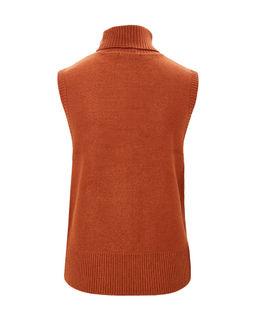 Вязаный жилет с высоким стоячим воротником - Incity фото 6