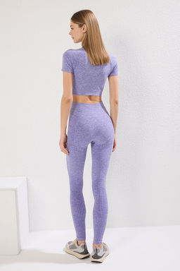 TRENDYOLMILLA Lila Seamless/Dikissiz Tam Boy Orme Spor Tayt TWOSS21TY0024  фото 23