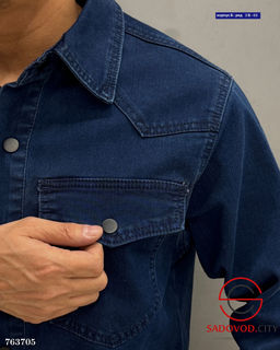 Мужская джинсовая рубашка