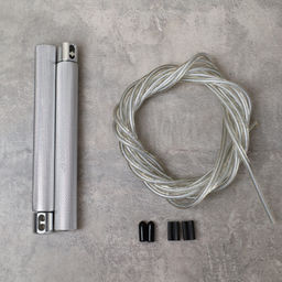 Cкакалка скоростная Woohooo Tempesta Hard Pro / длина 4.5mm/3m, ручки 1.8х15.8 см / Вес 240g / Silver / уп48 - ГалеонТрейд фото 2
