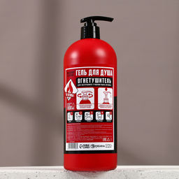 Гель для душа и шампунь для волос 2 в 1 Огнетушитель пенный, 1000 мл, HARD LINE
