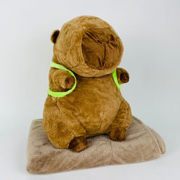 Мягкая игрушка 3 в 1 Капибара с рюкзаком 40 см - Storyland фото 5