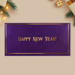 Конверт для денег, набор 10 штук, «С Новым годом», тиснение, 22×11 см