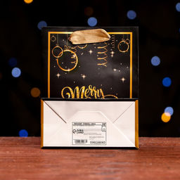 Цена за 12 шт. Пакет ламинированный Волшебный Merry Christmas 11,5 х 14,5 х 6 см - Simaland фото 6