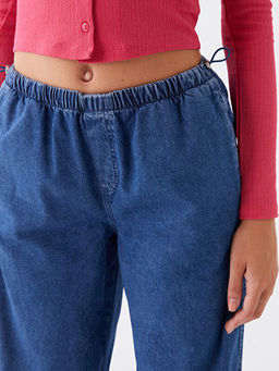Jogger Kad?n Para??t Jean Pantolon