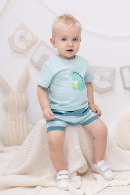 КР 302053/морозный шалфей фуфайка (футболка) д/мал яс