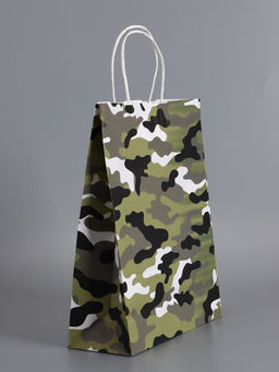 Пакеты подарочные крафт «23 Февраля», камуфляж, 24×10.5×32 см, набор 4 шт.